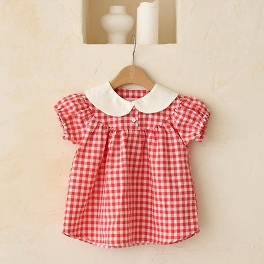 Rabbit Dress Korean toddler dress in red made in Korea