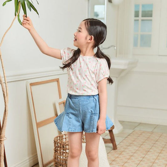 Lip Tee Korean toddler t-shirt in pink made in Korea