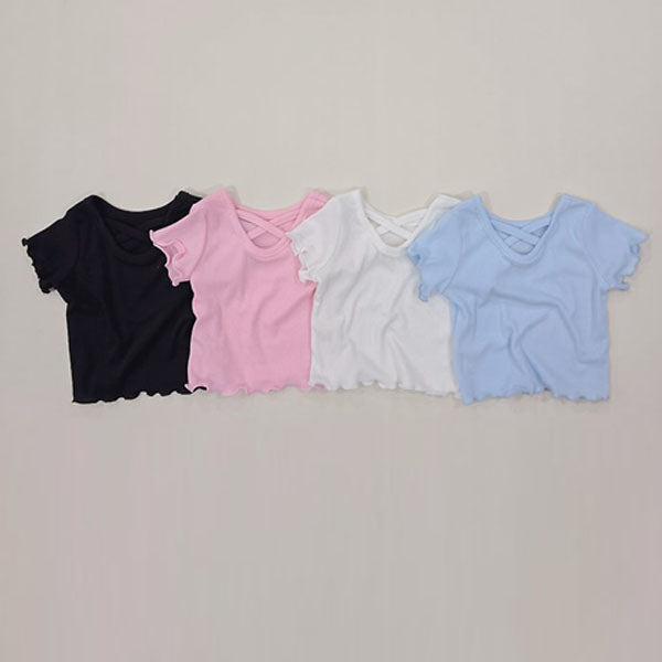 X-Slim Tee Korean toddler t-shirt in black made in Korea