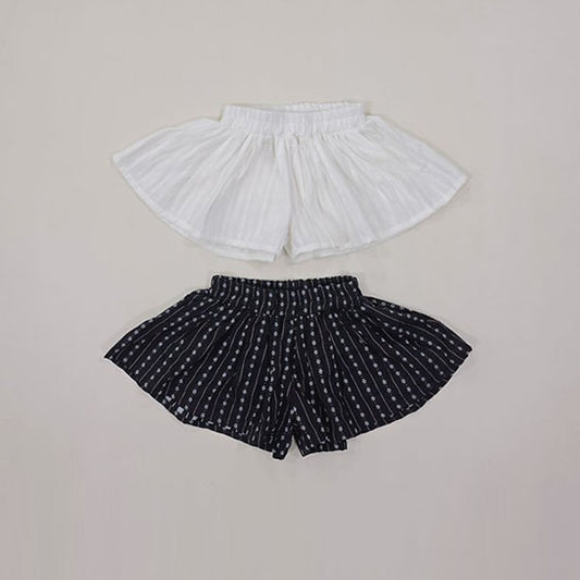 Embroidered Skort Korean toddler skort in black made in Korea