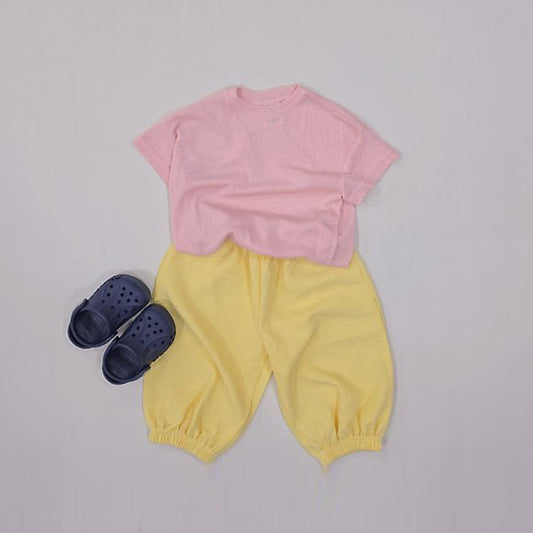Windy Little Top & Bottom Set Korean toddler set in gray made in Korea
