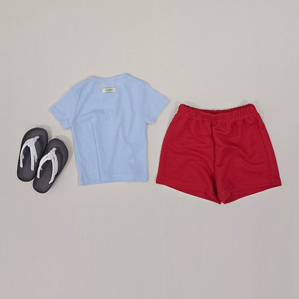 Little Summer Top & Bottom Set Korean toddler set in lilac made in Korea