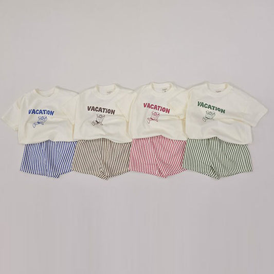 Koala Slow Top & Bottom Set Korean toddler set in light brown made in Korea