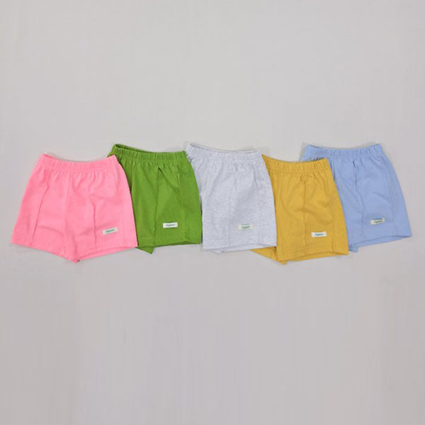 Daily-Fit Shorts Korean toddler shorts in light heather made in Korea