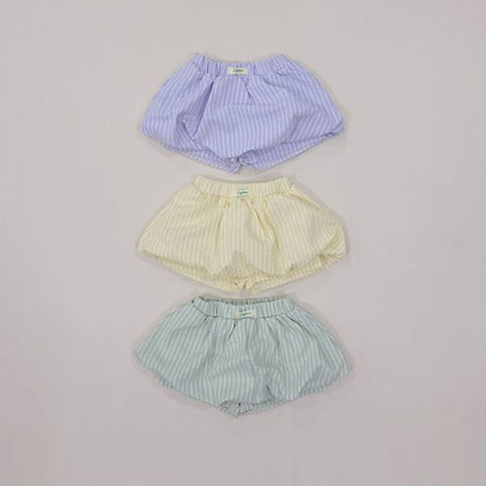 Pumpkin Skort Korean toddler skort in cream lemon made in Korea
