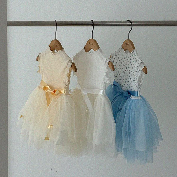 Camellia Dress Korean infant dress in flower made in Korea