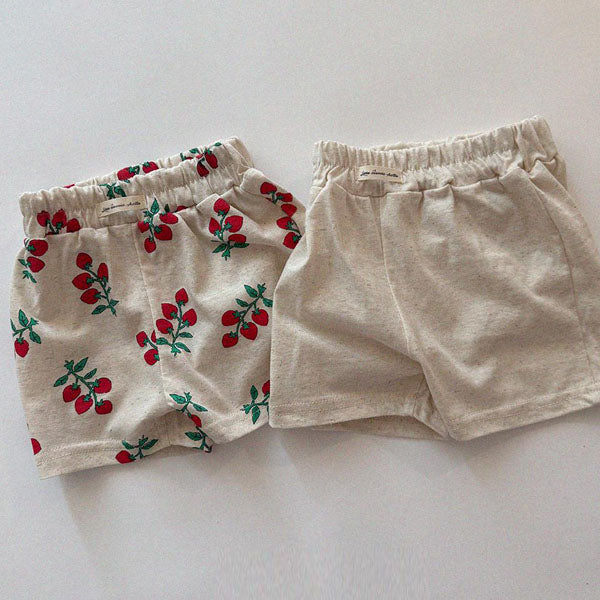 Linen Shorts Korean infant shorts in beige made in Korea