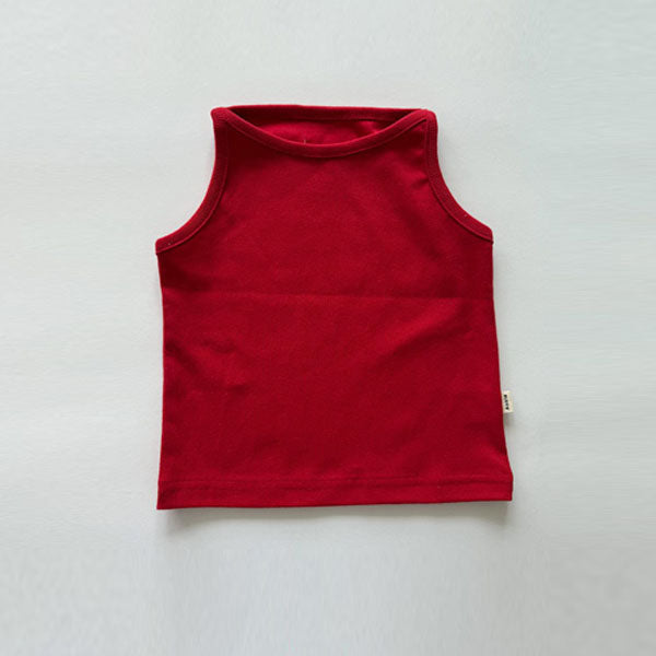 Everyday Tank Top Tee Korean infant t-shirt in ivory made in Korea