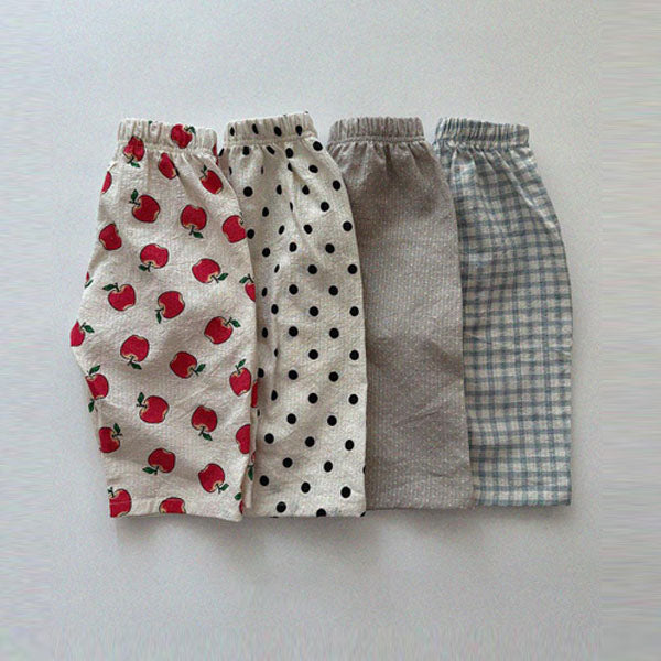 Airy Pants Korean infant pants in apple made in Korea
