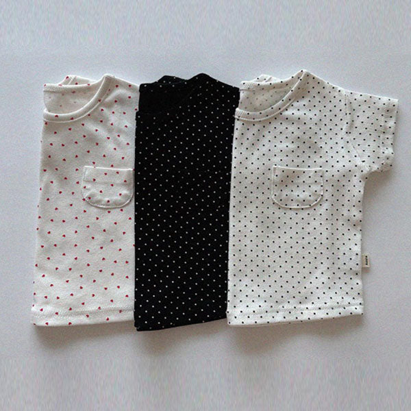 Kiki T-Shirt Korean infant t-shirt in red heart made in Korea
