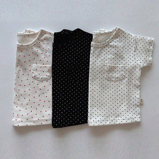 Kiki T-Shirt Korean infant t-shirt in red heart made in Korea