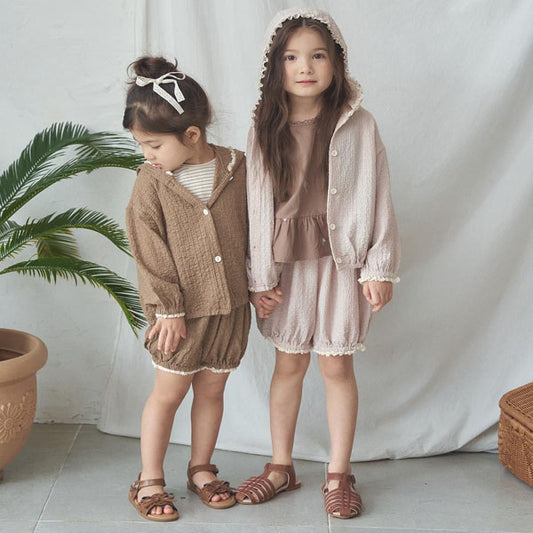 Coco Shorts Korean toddler shorts in beige made in Korea