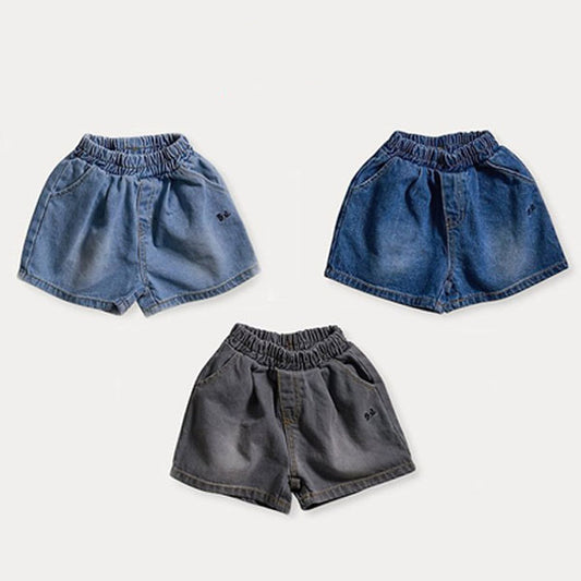 Bonee Daily Denim Shorts Korean toddler shorts in light denim made in Korea