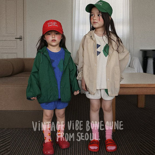 BO Terry 3-Length Pants Korean toddler pants in vanilla made in Korea