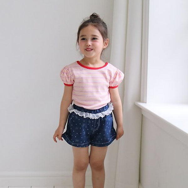 Summer Tee Korean toddler t-shirt in pink made in Korea