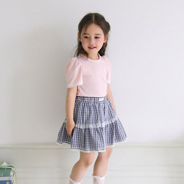 Love Heart Tee Korean toddler t-shirt in pink made in Korea