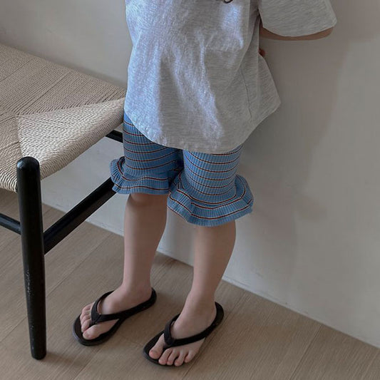 Ruffle Leggings Korean toddler pants in pink made in Korea