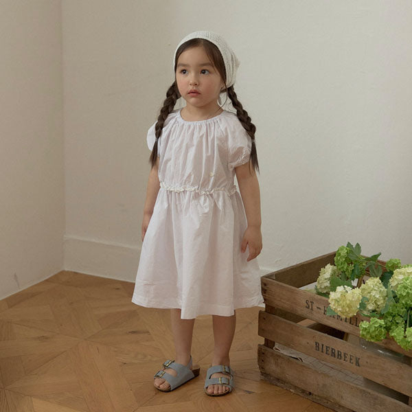 Pretty Pure Dress Korean toddler dress in ivory made in Korea