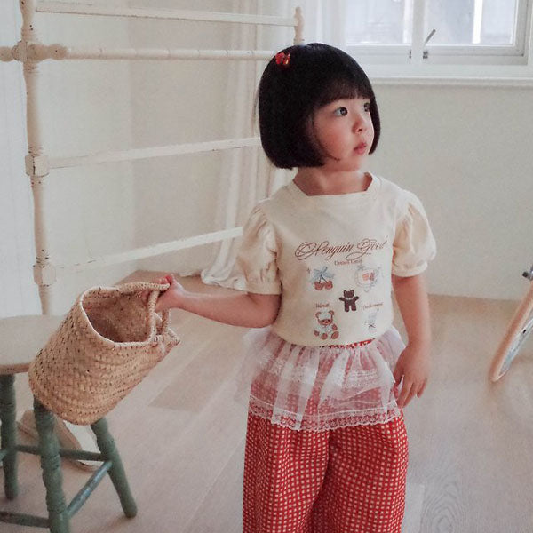 Ppogom T-Shirt Korean toddler t-shirt in ivory made in Korea