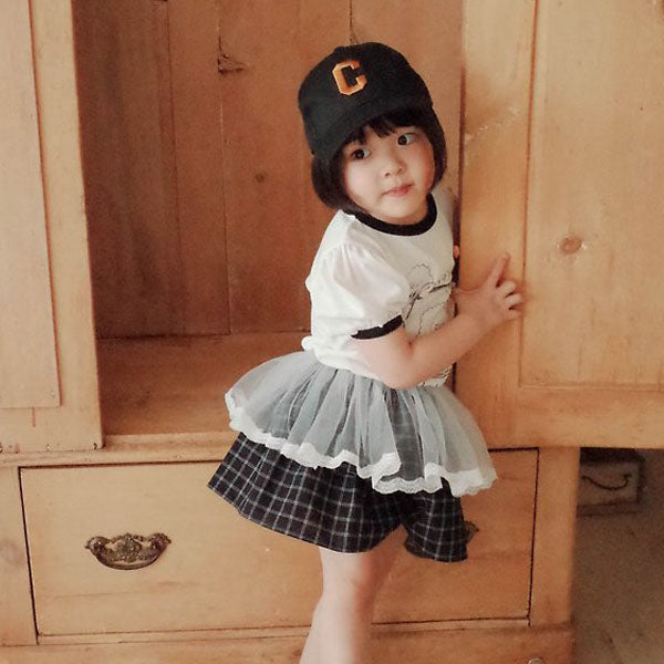 Codi Skirt Korean toddler skirt in no.1(2-tier frill) made in Korea