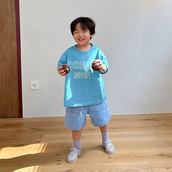 Brill Tee Korean toddler t-shirt in green made in Korea