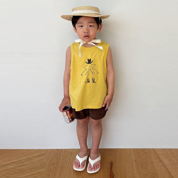 Popcorn Pants Korean toddler pants in brown made in Korea