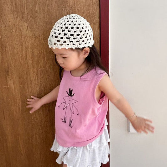 Yogurt Beanie Korean toddler accessory in ivory made in Korea