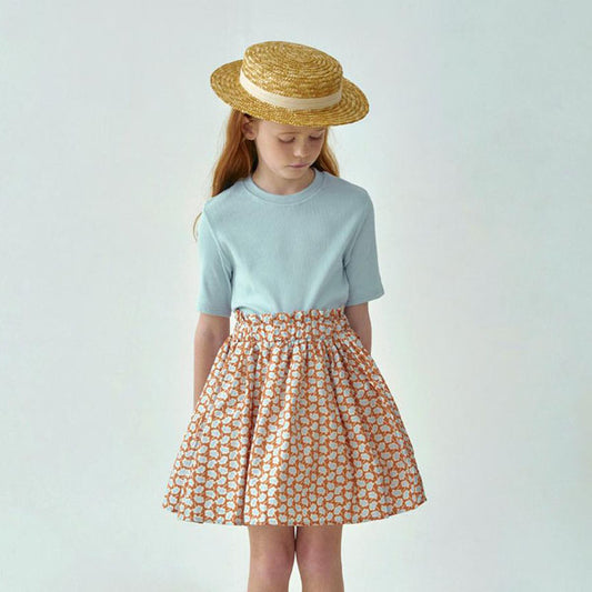 Mochi Tee Korean toddler t-shirt in cream made in Korea