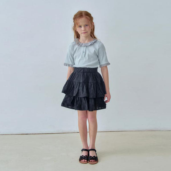 Swan Skirt Korean toddler skirt in ivory made in Korea