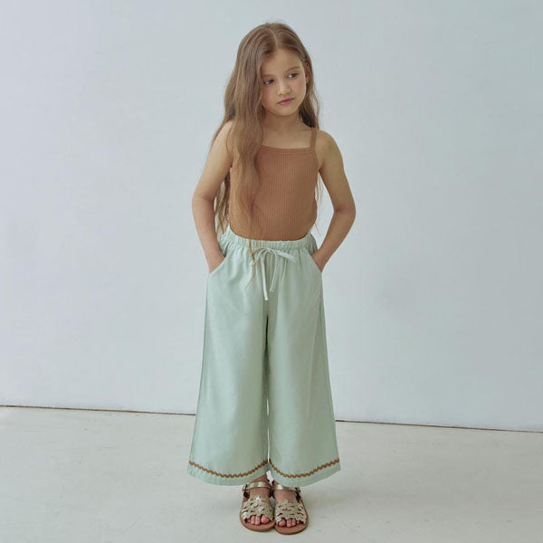 Ocean Pants Korean toddler pants in mint made in Korea