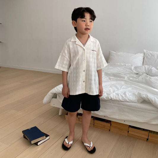 Viva Tech Cotton Pants Korean toddler pants in navy made in Korea