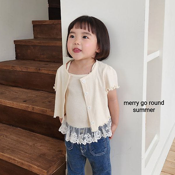 Juju Set Korean toddler set in light yellow made in Korea