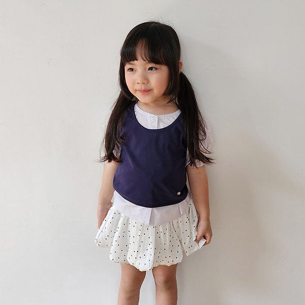 Fine Set Korean toddler set in ivory-melange made in Korea