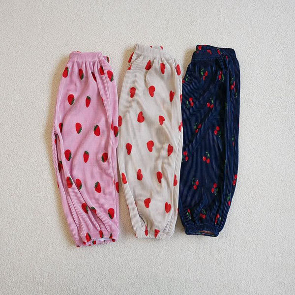 Pleated Joggers Korean toddler pants in pink made in Korea