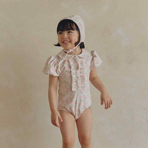 Basic Swim Hat Korean infant accessory in coco black made in Korea