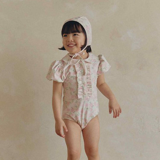 Basic Swim Hat Korean infant accessory in coco black made in Korea