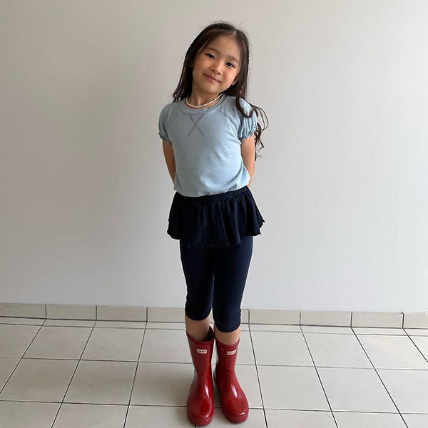 Skirt Leggings Korean toddler pants in melange made in Korea
