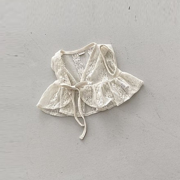 Mage Vest Korean toddler jacket in cream made in Korea