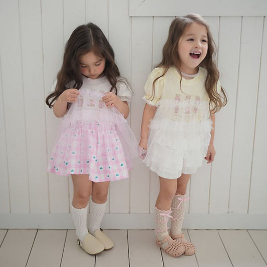 Stella Dress Korean toddler dress in ivory made in Korea