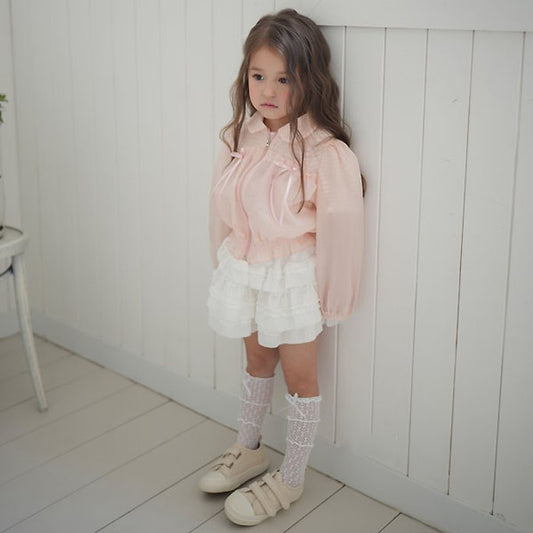 Juju Skirt Korean toddler skirt in ivory made in Korea