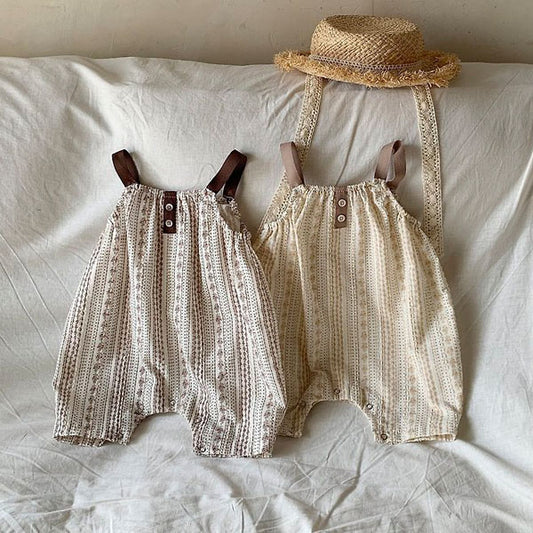 Dew Bodysuit Korean infant bodysuit in beige made in Korea
