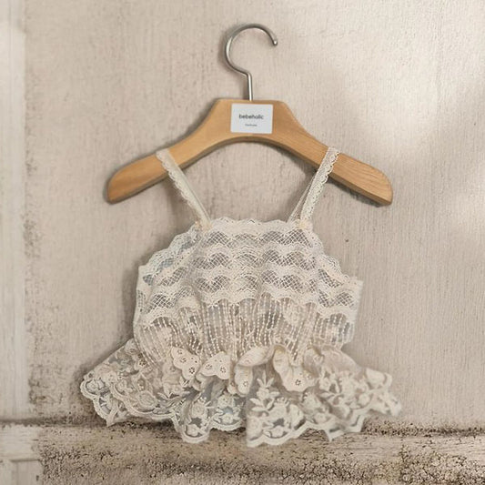 Haven Bustier Korean infant tops in natural made in Korea
