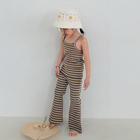 Candy Bootcut Pants Korean toddler pants in brown made in Korea