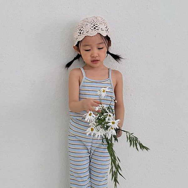 Sugar Tank Top Korean toddler tank top in sky blue made in Korea