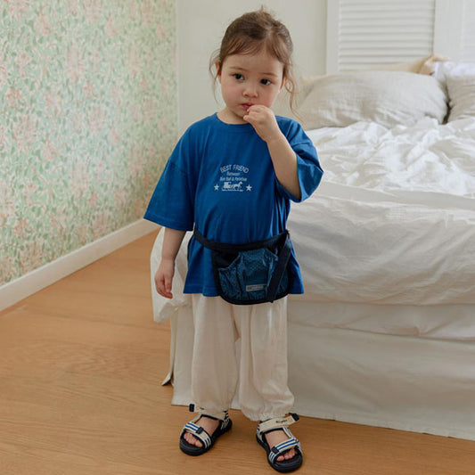 Soft Balloon-Fit Pants Korean toddler pants in olive made in Korea