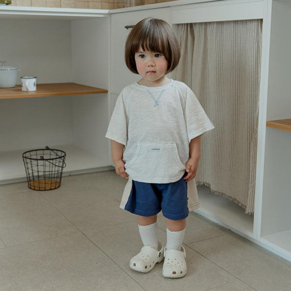 Line Shorts Korean toddler shorts in dark gray made in Korea