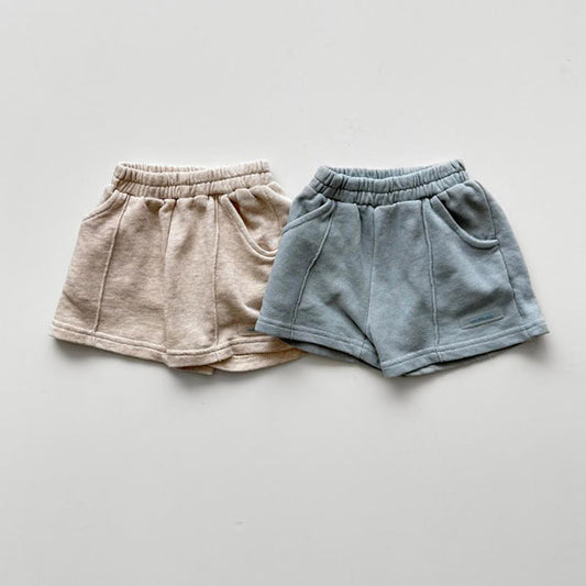 Pintuck Sweatpants Korean toddler pants in oatmeal made in Korea