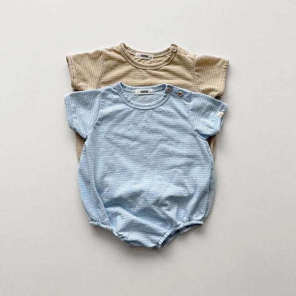 Bebe Soft Binding Bodysuit Korean infant bodysuit in sky blue made in Korea