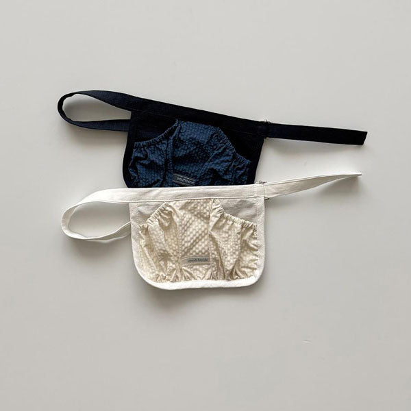 Belt Bag Korean toddler accessory in ivory made in Korea