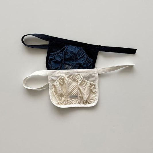 Belt Bag Korean toddler accessory in ivory made in Korea